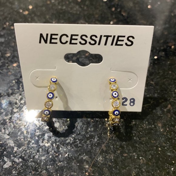 EVIL EYE EARRINGS - Picture 2 of 5